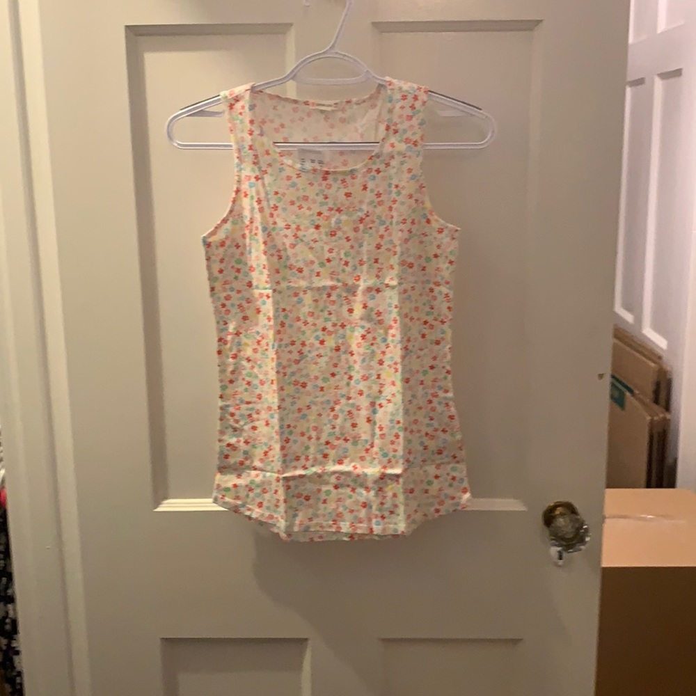 NWT ditzy floral tank by JCREW, crew cuts, sz 14.
